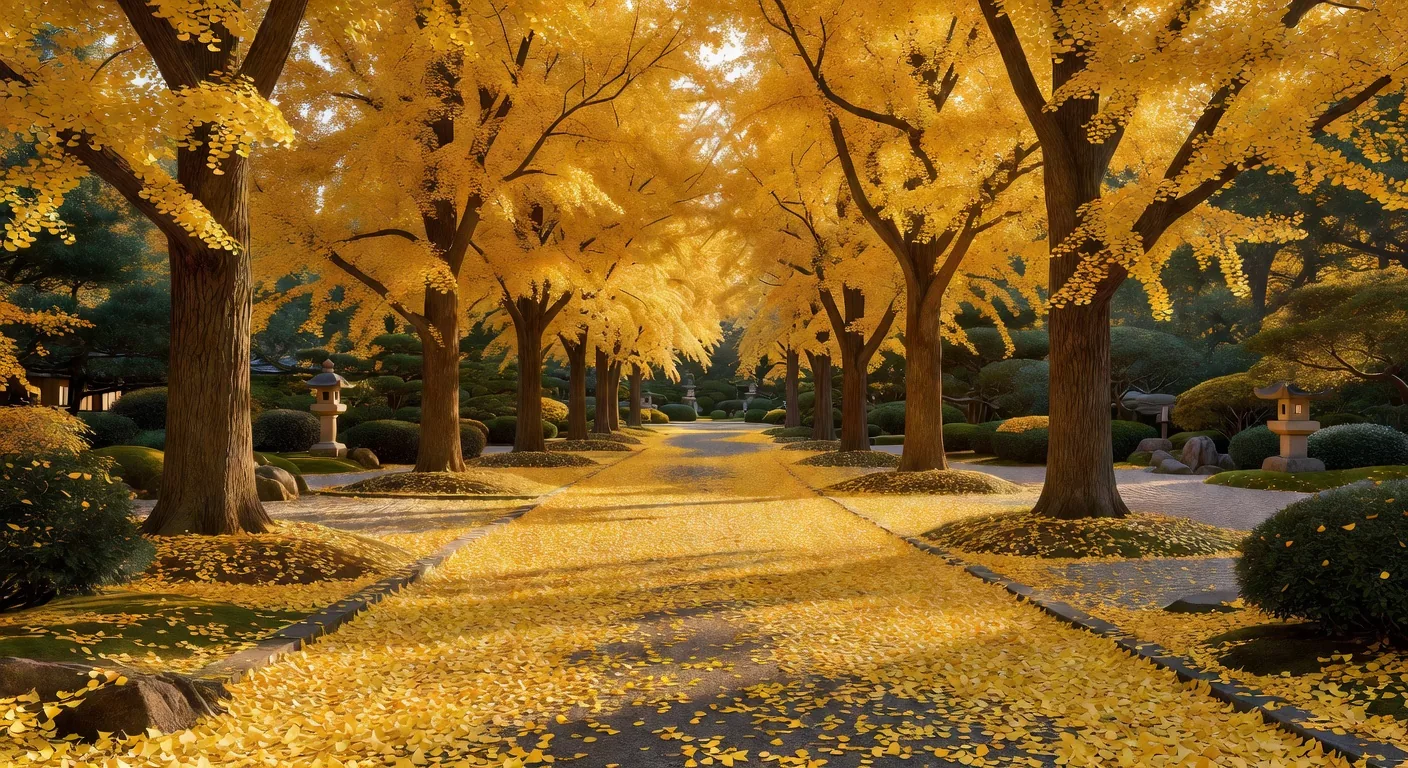 Ginkgo Autumn Path