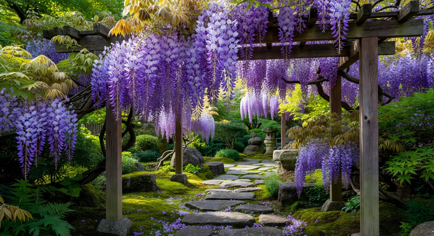 Wisteria Flower Garden
